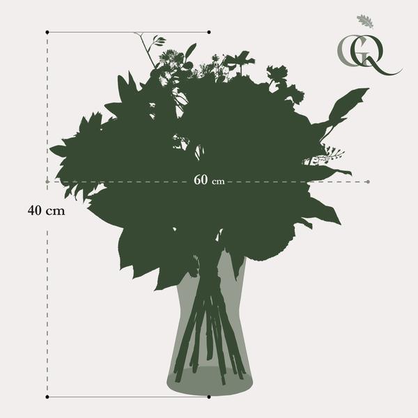 [Brand/Company Name] [Plant/Flower Type] and [Plant/Flower Type] set in [Material/Color] pot on [Material/Color] tray.