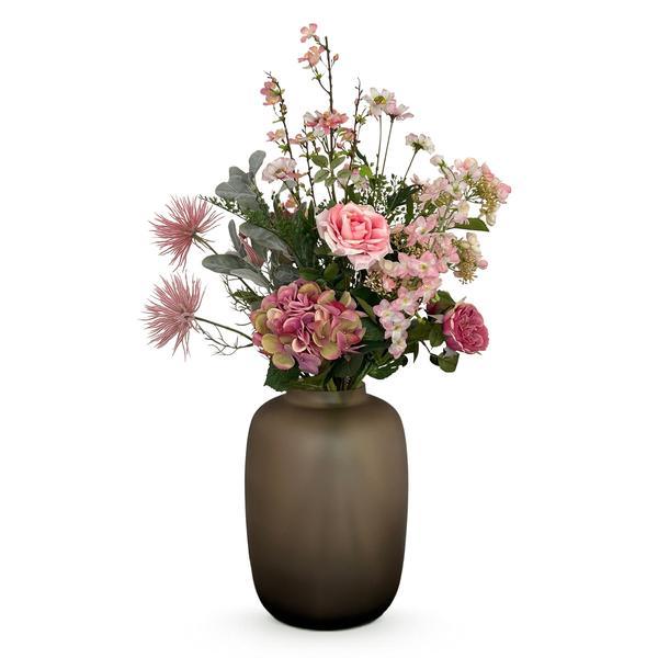 [Brand/Company Name] [Plant/Flower Type] and [Plant/Flower Type] set in [Material/Color] pot on [Material/Color] tray.