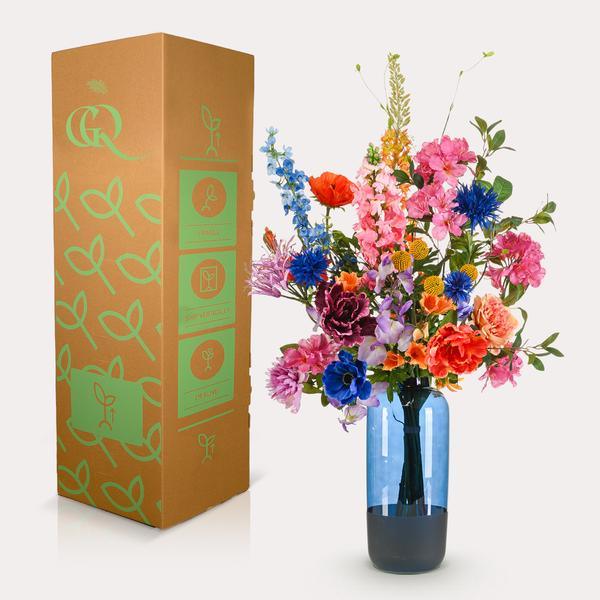 [Brand/Company Name] [Plant/Flower Type] and [Plant/Flower Type] set in [Material/Color] pot on [Material/Color] tray.