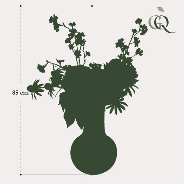 [Brand/Company Name] [Plant/Flower Type] and [Plant/Flower Type] set in [Material/Color] pot on [Material/Color] tray.