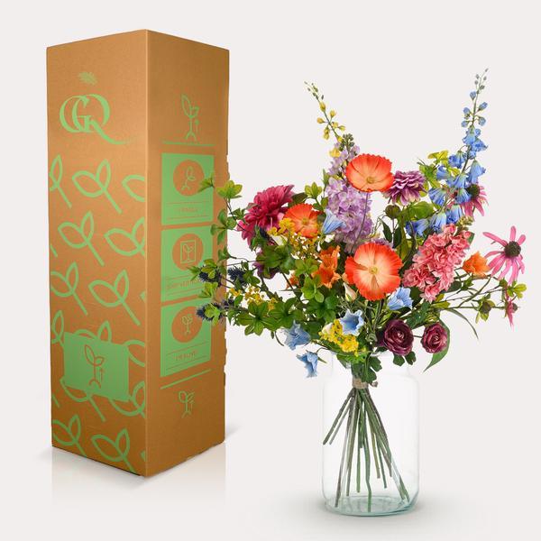 [Brand/Company Name] [Plant/Flower Type] and [Plant/Flower Type] set in [Material/Color] pot on [Material/Color] tray.