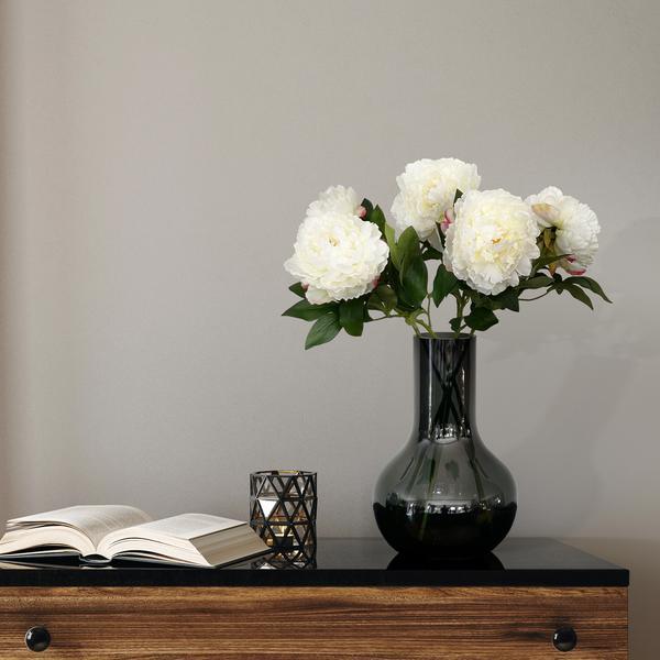 [Brand/Company Name] [Plant/Flower Type] and [Plant/Flower Type] set in [Material/Color] pot on [Material/Color] tray.