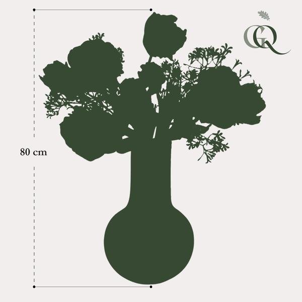 [Brand/Company Name] [Plant/Flower Type] and [Plant/Flower Type] set in [Material/Color] pot on [Material/Color] tray.