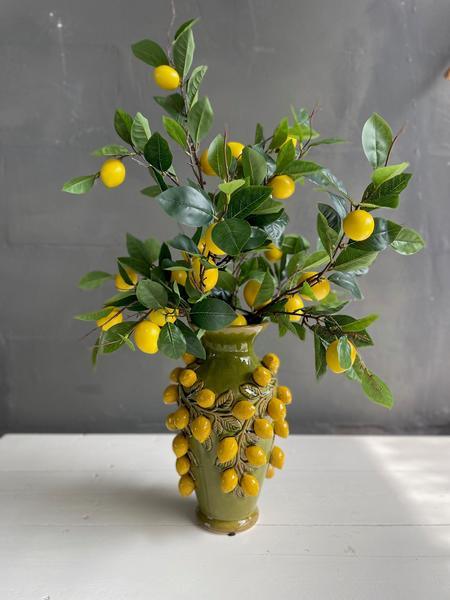 [Brand/Company Name] [Plant/Flower Type] and [Plant/Flower Type] set in [Material/Color] pot on [Material/Color] tray.