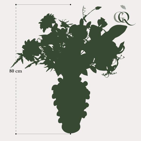 [Brand/Company Name] [Plant/Flower Type] and [Plant/Flower Type] set in [Material/Color] pot on [Material/Color] tray.