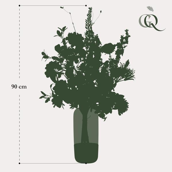 [Brand/Company Name] [Plant/Flower Type] and [Plant/Flower Type] set in [Material/Color] pot on [Material/Color] tray.