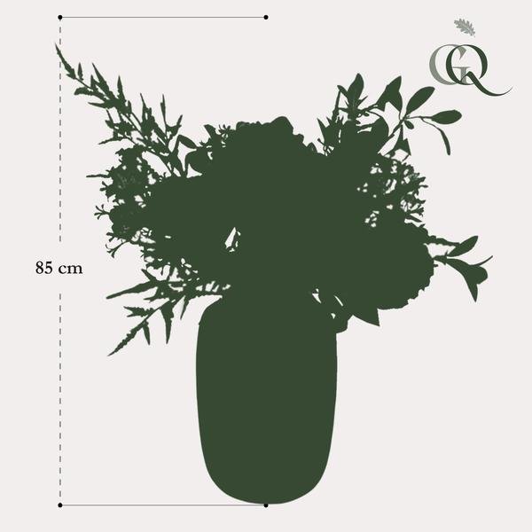 [Brand/Company Name] [Plant/Flower Type] and [Plant/Flower Type] set in [Material/Color] pot on [Material/Color] tray.