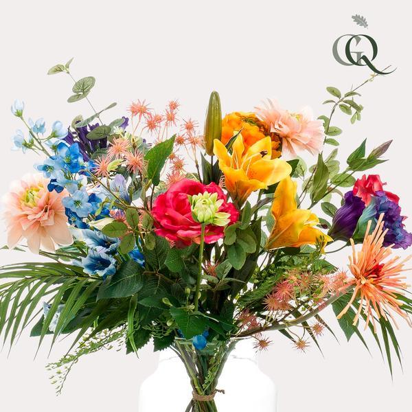 [Brand/Company Name] [Plant/Flower Type] and [Plant/Flower Type] set in [Material/Color] pot on [Material/Color] tray.