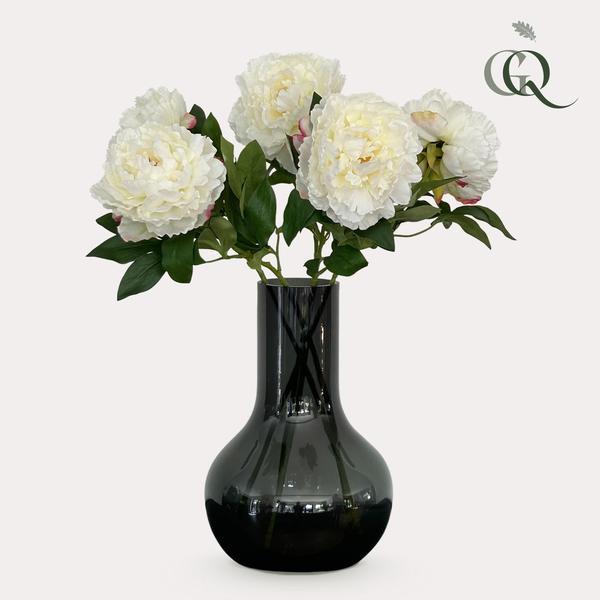 [Brand/Company Name] [Plant/Flower Type] and [Plant/Flower Type] set in [Material/Color] pot on [Material/Color] tray.