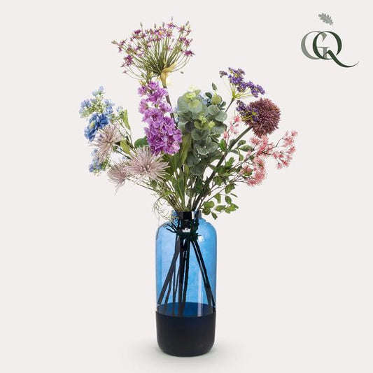 [Brand/Company Name] [Plant/Flower Type] and [Plant/Flower Type] set in [Material/Color] pot on [Material/Color] tray.