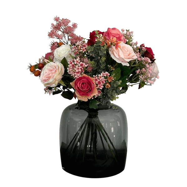 [Brand/Company Name] [Plant/Flower Type] and [Plant/Flower Type] set in [Material/Color] pot on [Material/Color] tray.
