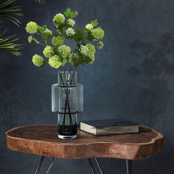 [Brand/Company Name] [Plant/Flower Type] and [Plant/Flower Type] set in [Material/Color] pot on [Material/Color] tray.