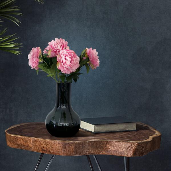 [Brand/Company Name] [Plant/Flower Type] and [Plant/Flower Type] set in [Material/Color] pot on [Material/Color] tray.