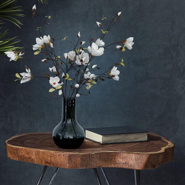 [Brand/Company Name] [Plant/Flower Type] and [Plant/Flower Type] set in [Material/Color] pot on [Material/Color] tray.