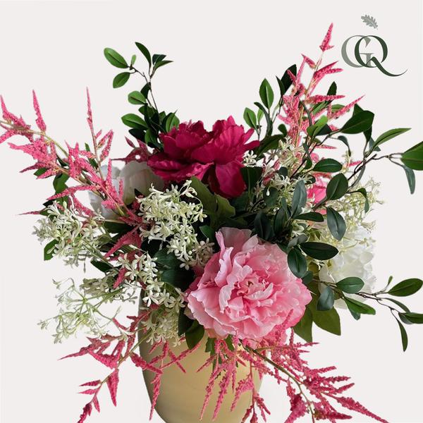 [Brand/Company Name] [Plant/Flower Type] and [Plant/Flower Type] set in [Material/Color] pot on [Material/Color] tray.