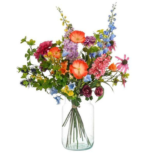 [Brand/Company Name] [Plant/Flower Type] and [Plant/Flower Type] set in [Material/Color] pot on [Material/Color] tray.