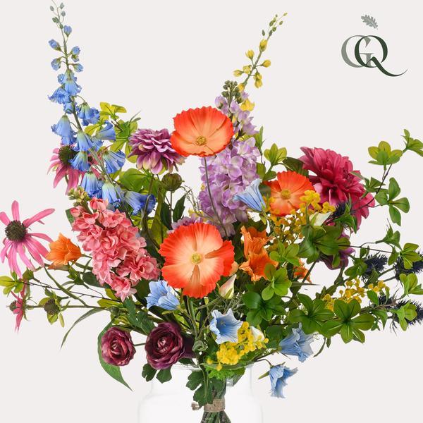 [Brand/Company Name] [Plant/Flower Type] and [Plant/Flower Type] set in [Material/Color] pot on [Material/Color] tray.