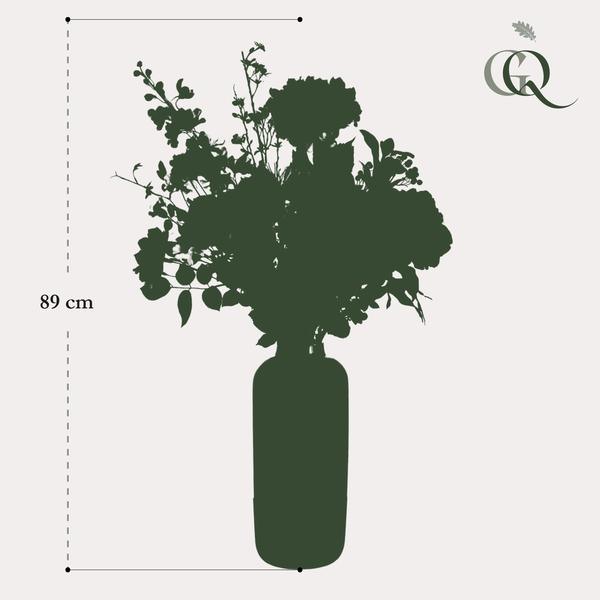 [Brand/Company Name] [Plant/Flower Type] and [Plant/Flower Type] set in [Material/Color] pot on [Material/Color] tray.