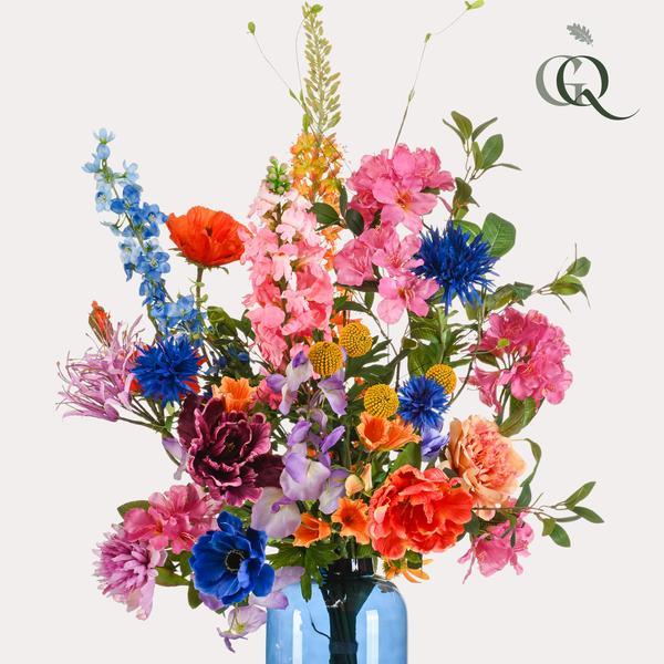[Brand/Company Name] [Plant/Flower Type] and [Plant/Flower Type] set in [Material/Color] pot on [Material/Color] tray.