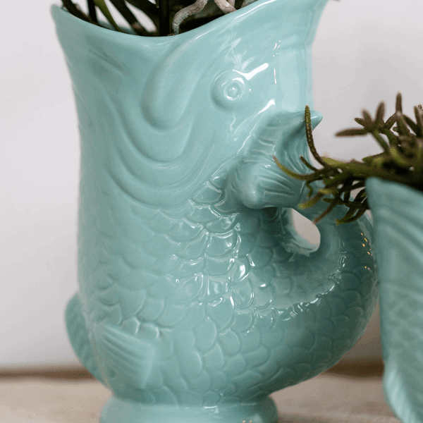 [Brand/Company Name] [Plant/Flower Type] and [Plant/Flower Type] set in [Material/Color] pot on [Material/Color] tray.